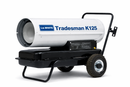 Tradesman K125 Portable Forced-Air Kerosene Heater – 125,000 BTU High-Output Jobsite Heater with Integrated Thermostat and Multi-Fuel Capability