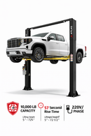 BendPak HD-9XL 9,000-lb. Capacity Four-Post Lift – Extended-Length Vehicle Lift with Standard Width, Multi-Level Safety Locks