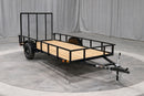 Heavy-Duty 6'4" x 10' Carry-On Open Utility Trailer with Rear Ramp Gate