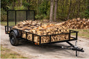 Heavy-Duty 6'4" x 10' Carry-On Open Utility Trailer with Rear Ramp Gate