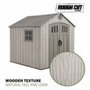 Lifetime 8' x 7.5' Heavy-Duty Dual-Entry Outdoor Storage Shed – High-Impact Weather Resistant Design